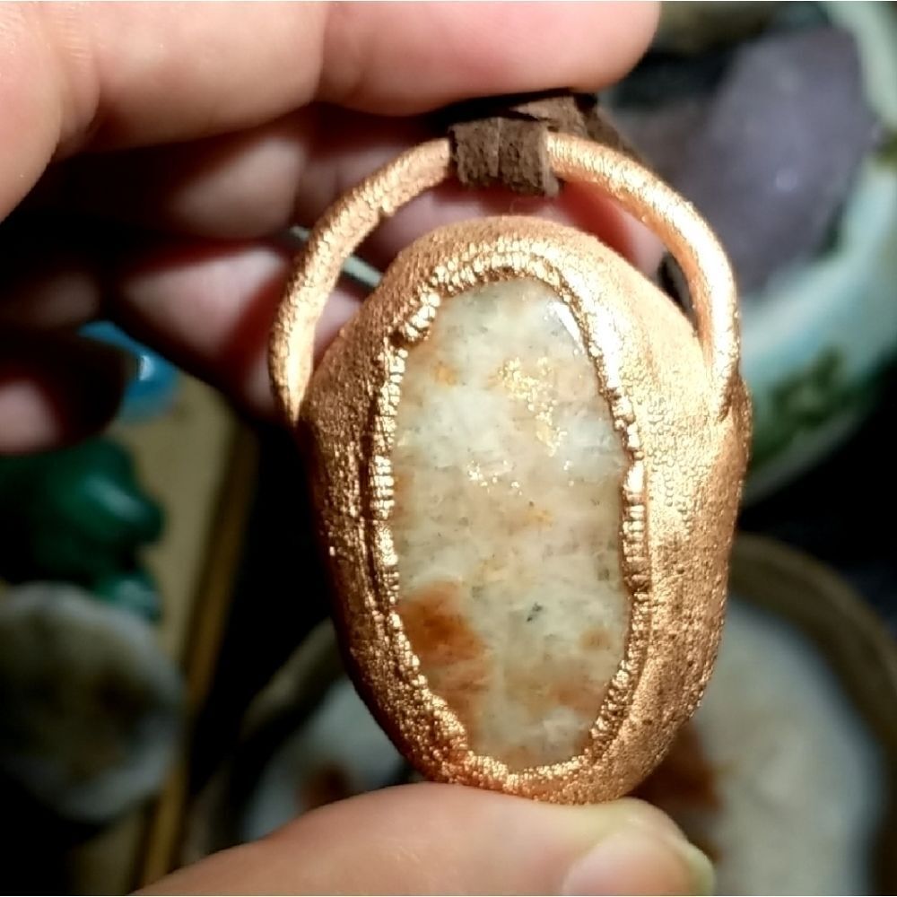 'Tender' Ammonite, Herkimer Diamond Necklace - Picture 4 of 5